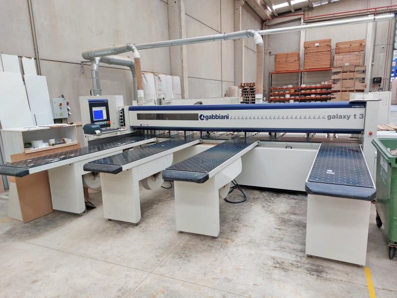 Gabbiani #Galaxy-T3-110, Rear Load Automatic Panel Saw, 177" Rip Cut capacity, 4.5" Saw Blade Projection