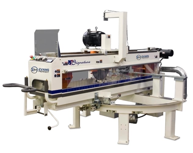 Evans #CSX, Postforming Miter Saw, 5 HP, variable speed, 16" blade, 4 routers, New