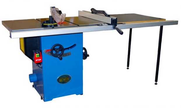 Oliver #10040.002, Professional Table Saw, 10" blade, 5/8" arbor, w/ 52" rails, 1.75 HP, 4500 RPM, New