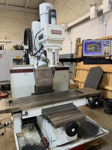Fryer #MB-14, Toolroom CNC Bed Mill, w/ Centroid Retrofit, 2006