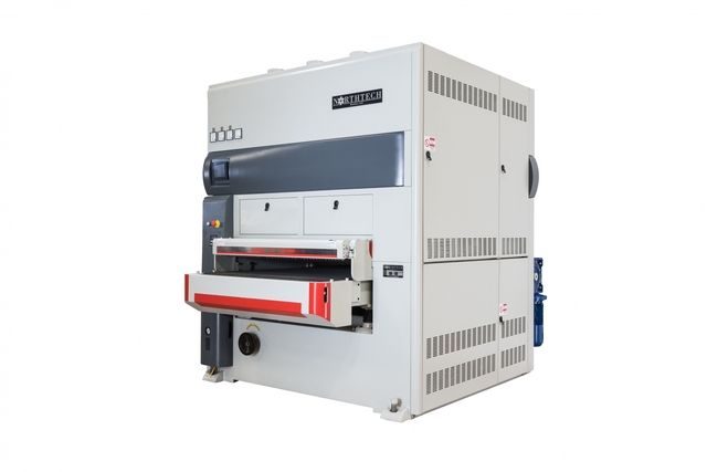 43" x 103" Northtech #NT-10-1100PC, Planer Sander, 7" cutterhead, 6" combi head, 13-59 FPM, 40/30 HP, PLC, new