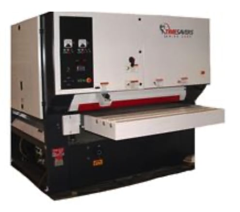 52" x 6" Timesavers #3331-25-20, Planer Sander, 2-Head, 15-45 FPM, 32-38" passline, 3660 CFM, unused