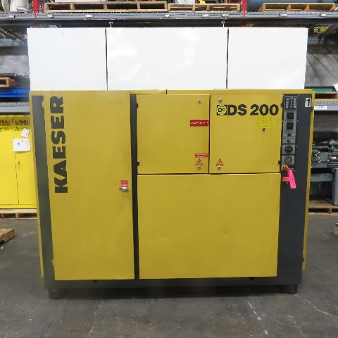 750 cfm, 110 psi, Kaeser #DS-200, Rotary Screw Air Compressor, 480V, 3-Phase