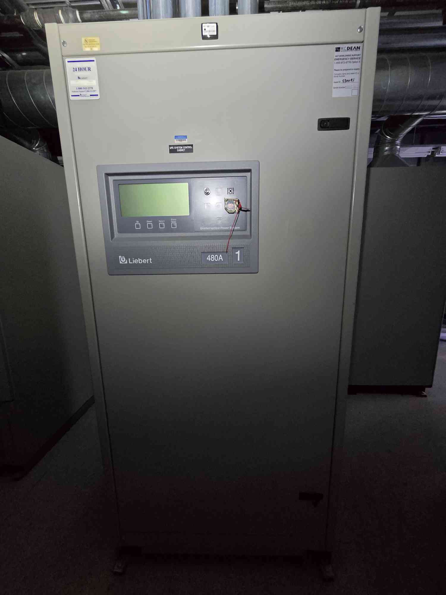 Liebert uninterruptible power supplies System Control Cabinet SCC, 480 amps, 277 Volts, 480 Volts, 4 Wire