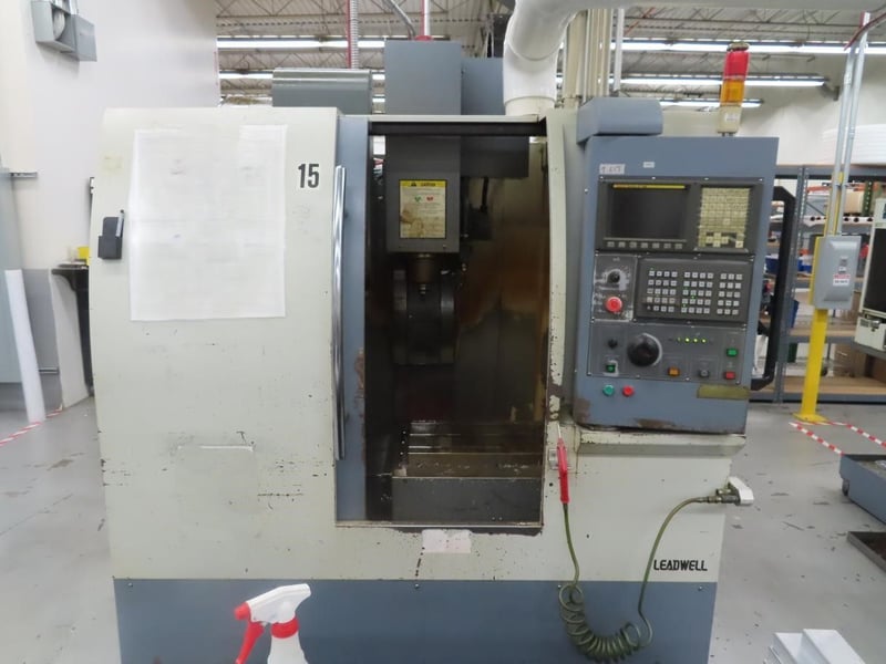 Leadwell #V-20, CNC vertical machining center, 20 automatic tool changer, 20" X, 14" Y, 20" Z, 10000 RPM