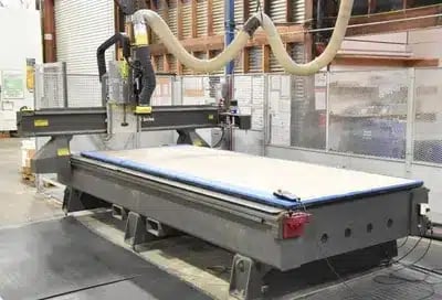 Multicam #5000-Series, CNC router, 5' x 12' table, Multicam HMI 20 Control, 10 HP vacuum pump, 24000 RPM, 2006