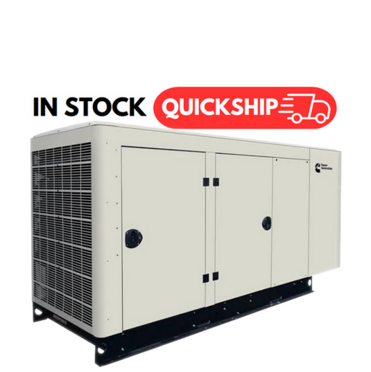 60 KW Cummins #RS60, Industrial Natural Gas/LP Generator, 277/480 Volts, 3-Phase