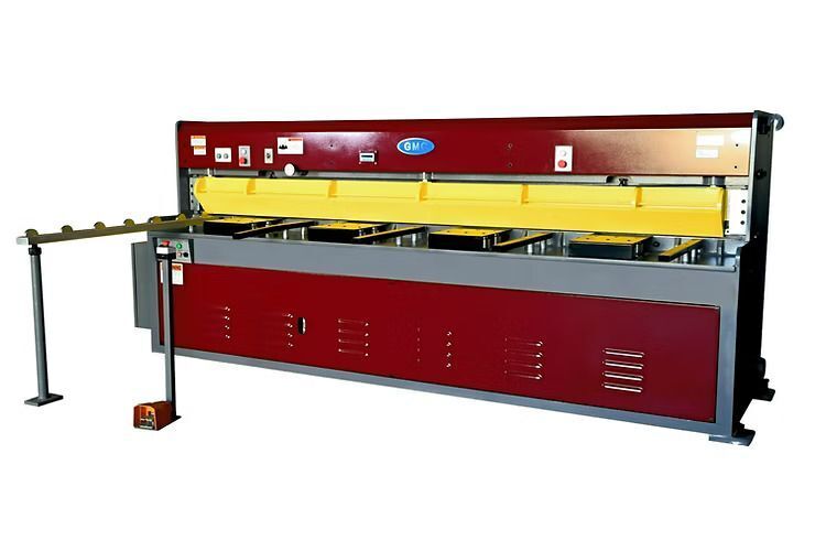 1/4" x 8' GMC #HS-0825E, Hydraulic Metal Shear, 20 HP, w/ electric 36" Back Gauge, 8' 2" blade, 10-15 SPM, new