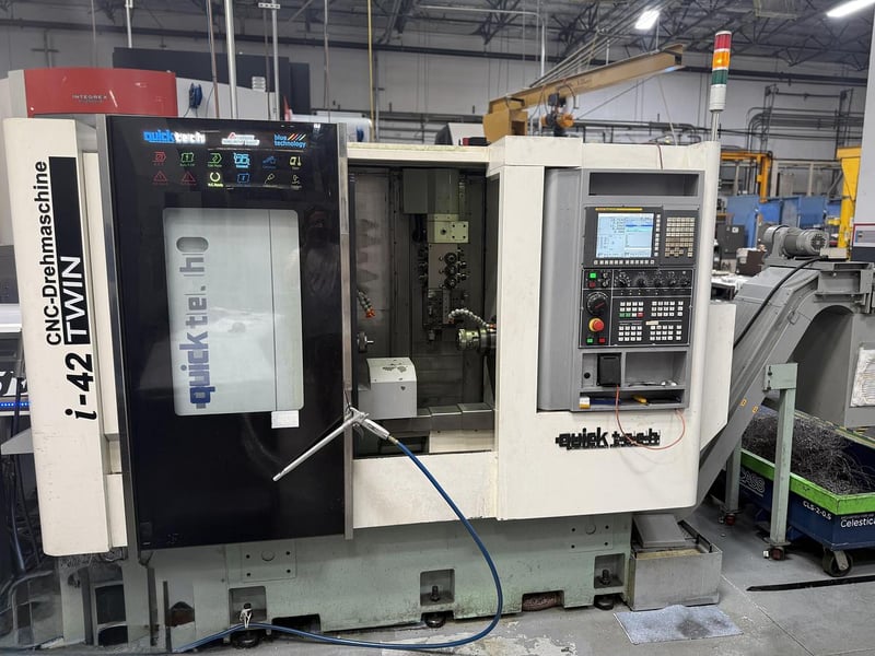 Quick-Tech #I-42, twin CNC turning center, 2017 For Sale | Surplus