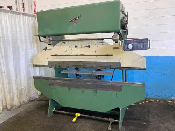 35 Ton, DiAcro #16-96, mechanical press brake, 8' overall, 62" between housing, 2" stroke, 6" throat, 3 HP, 1