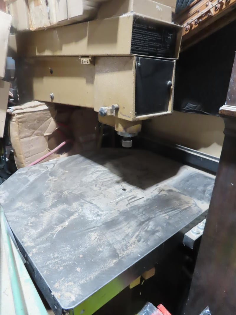 SCM #R8, woodworking overarm pin router, 29.5
