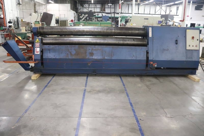 10' x 1/2" Faccin #3HCD, 3-roll initial pinch plate roll, digital positioning, 2005