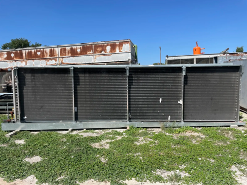 5 Fans, Evapco #TFCSR-12383E, Freon Evaporator Coil - 65 TR, Low Temperature, 650 psi, 10 HP motors, 460 V.