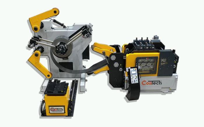 22000 lb. Coiltech #CMKS-A100-1000-10T D2000-YAH-KDO2 SpaceSaver, 1000mm complete servo feed line, new