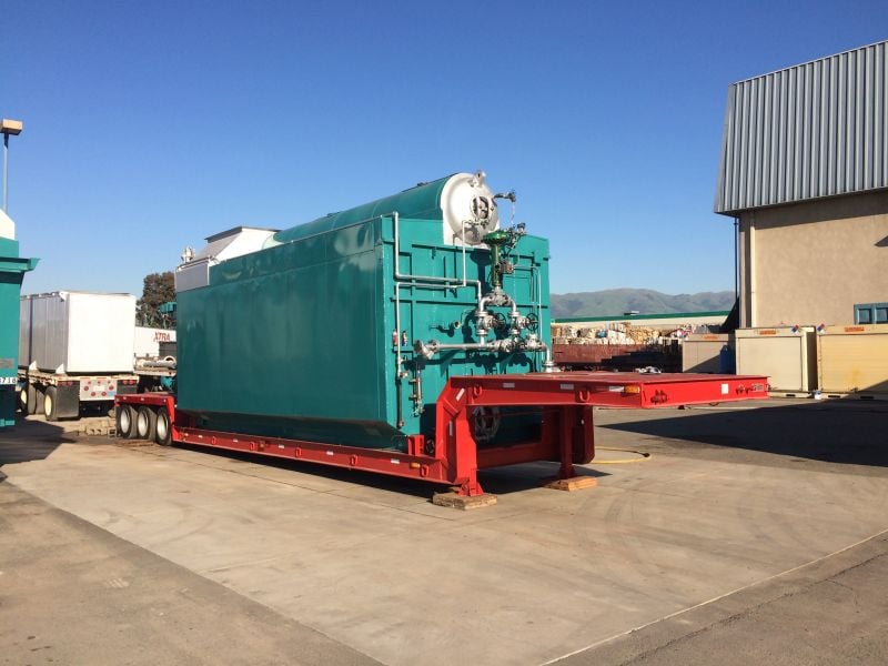 75000 PPH Nebraska, 350 psi, gas, low NOx, 2.5 ppm NOx option, used w/warranty