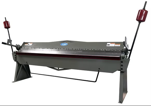 12 gauge x 8' GMC #BB-812-6HD, manual box & pan metal finger brake, 0-135° bending angle, new