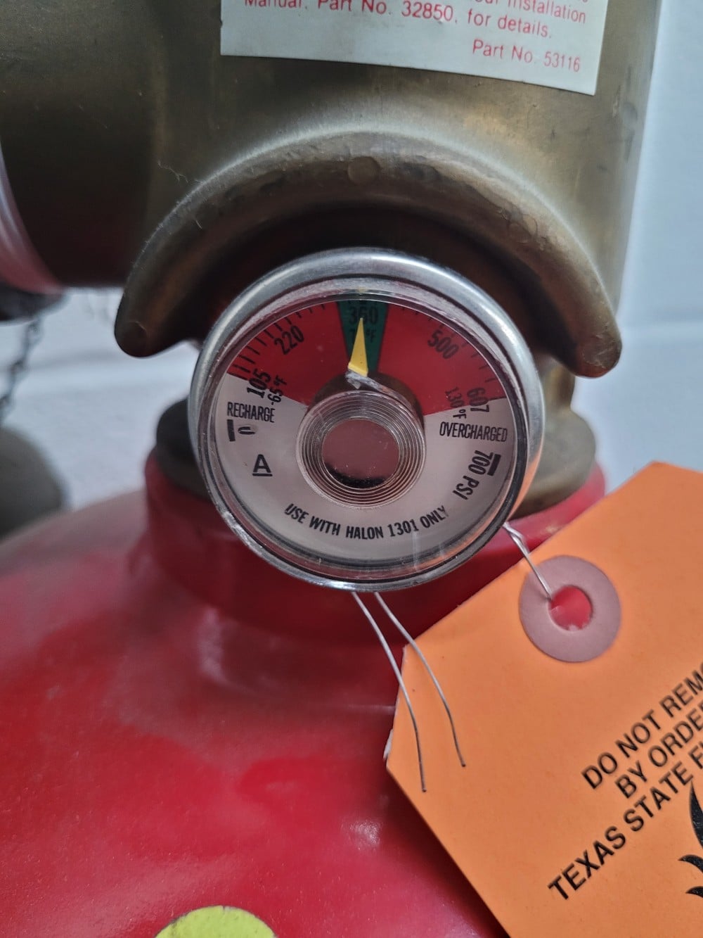 90 lbs ANSUL HALON 1301 - Fire Suppression Cylinder For Sale | Surplus ...