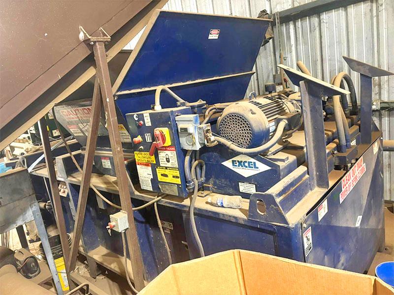 Excel #EX60, Horizontal Baler, 9" Cylinder, 40" x 55" feed opening, 20 HP