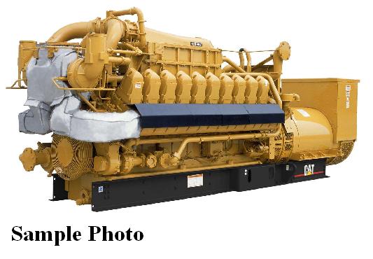 1950 KW Caterpillar #G3520C, Natural Gas generator set, 400 Volts