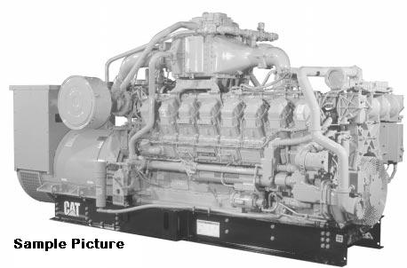 1400 KW Caterpillar #G3516B, Natural gas generator set, 480 Volts