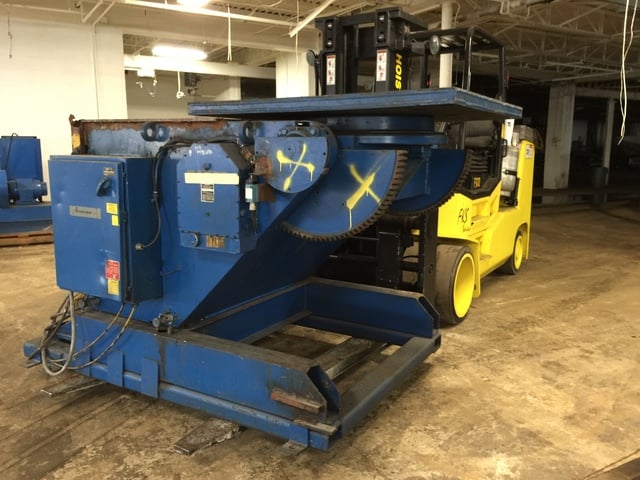 24000 lb. Aronson #HD240A, welding positioner, 12", 115 V.Remote Pendant