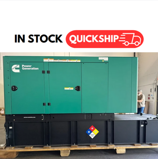80 KW Cummins #C80D6C, Diesel Commercial Generator, 134 gallon fuel tank, 1800 RPM, 120/208 Volts, 3-Ph.