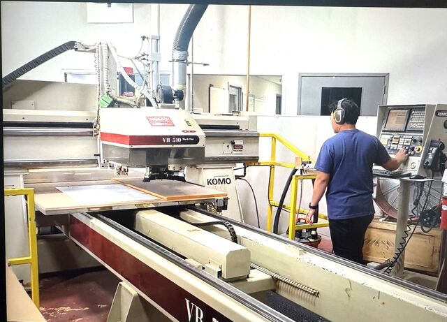Komo #VR510, Mach One 3-Axis CNC router, Fanuc controls, router spindle ...