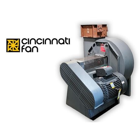 5200 cfm @ 18 S.P., Cincinnati Fan #RBE-15, centrifugal radial blade exhauster fan, 26" wheel