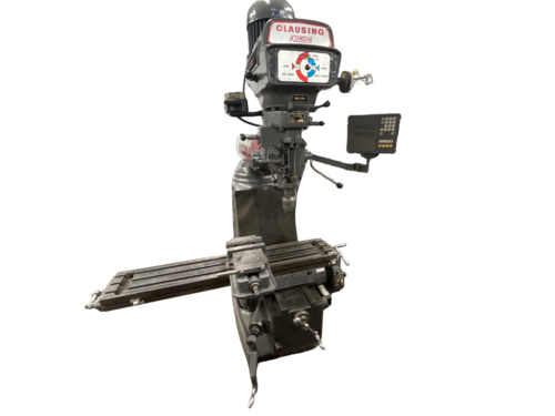 Clausing, Kondia #FV-1, vertical mill, 9" x48" table, Reconditioned