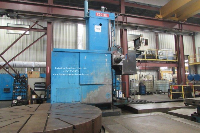 6" Giddings & Lewis #G60FX, CNC horizontal boring mill, 308" X, 120" Y, G & L 8000B CNC Control, 1992