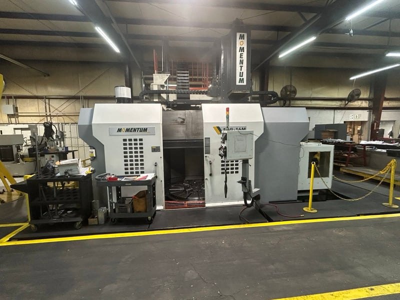 78.7" Momentum #MVL-16M, CNC Vertical Turret Lathe, 63.18" turn height, 22000 lb. capacity, 73 HP, 280 RPM
