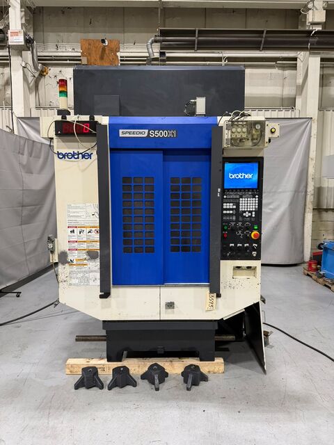 Brother #Speedio-S500X1, 4-Axis CNC vertical machining center, 19.7" X, 15.7" Y, 11.8" Z, 10000 RPM, 21