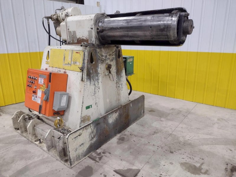 20000 lb. ASC #JN17417.00, driven uncoiler coil reel, 36" width, hydraulic adj., 2002