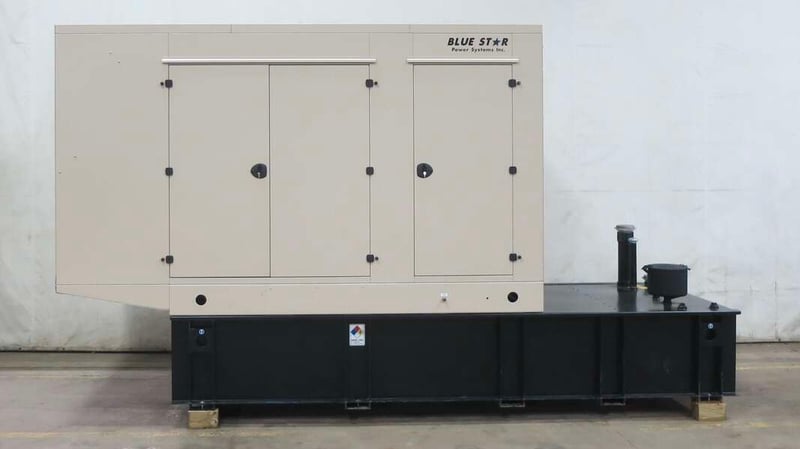 250 KW Blue Star Power Systems #JD250-02, diesel generator set, 120/208 Volts, 422 HP @ 1800 RPM, John Deere
