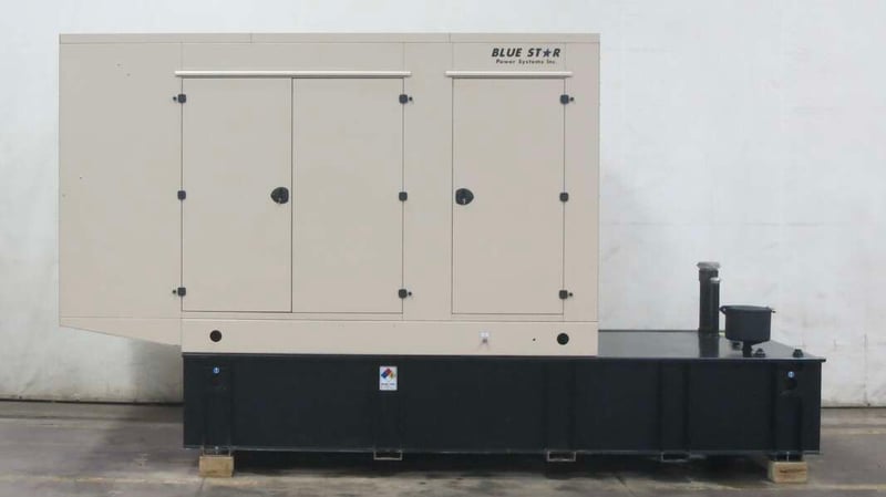 250 KW Blue Star Power Systems #JD250-02, diesel generator set, 120/208 Volts, 422 HP @ 1800 RPM, John Deere