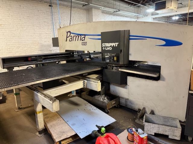 22 Ton, Strippit #Parma-1225, 21 Station Thick Turret, 1/4" Capacity, 49.21" x 98.4" Sheet, Fanuc Oi-PC