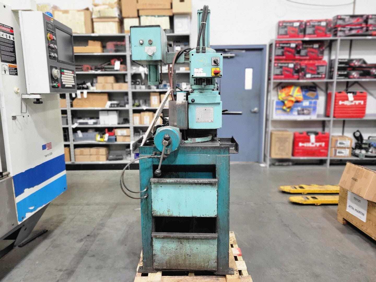 4.75" Remi-Eisele #VMS350PV, Cold Saw, 12.5-14" Blade, 6.5" x 4" rectangle cut, 4" x 4" square cut, 34/68