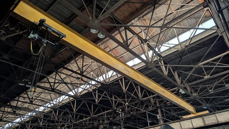 5 Ton, Stahl, 73' 2" Span, 33' Lift, Class D, Radio, VFD Bridge, 2013 [#2642]