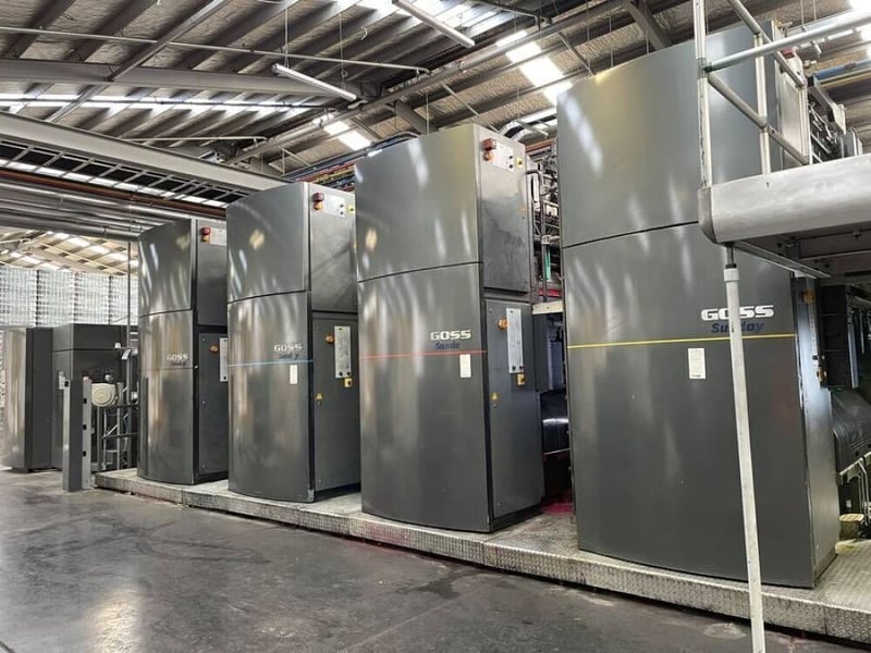 Used Goss & Deleeuw Commercial Web Presses -; Sunday Series & M-Series