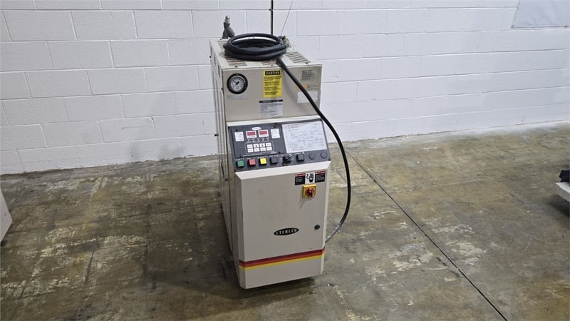 12 KW Sterlco #M2B2016-M1, thermolator, 100°F-550°F, 50 psi, 2 HP TEFC positive displacement pump