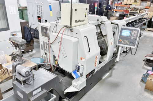 Hanwha #STL32H, Swiss Type Automatic Screw Machine, 9-Axis, 1.25" spindle hole diameter, 10 HP, 8000 RPM, 10