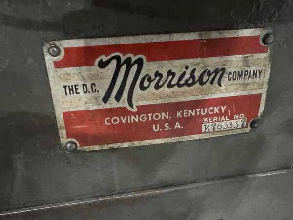 1-1/4" x 9" DC Morrison #K, keyseater, 24" x 27" table, 2 HP, tooling