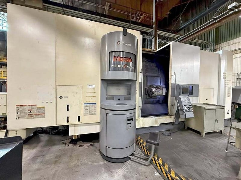 Mazak #Integrex-E650H, 4-Axis CNC Lathe, 36.2" swing, 25.6" Y, 120" machining length, 10" bore, 60 HP, 1600