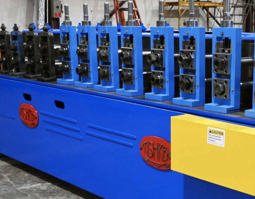 12 Stand, Tishken #12-MW-2, Rollformer, RL, 2" spindle, 8" roll space, 12" centers, AS IS