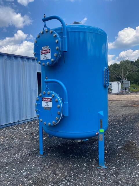 880 gallon Quick Tanks, Inc. Vertical Cylinder Liquid Storage Tank, 60" diameter x 72" straight side, 2012 (2