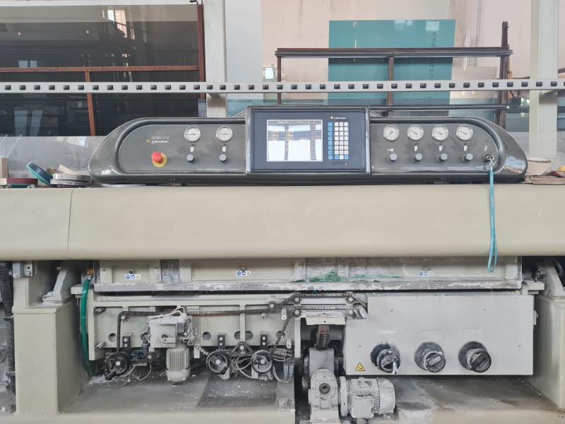 Bavelloni #Gemy-V10, vertical stright line edge grinder, 10 spindle, 2004