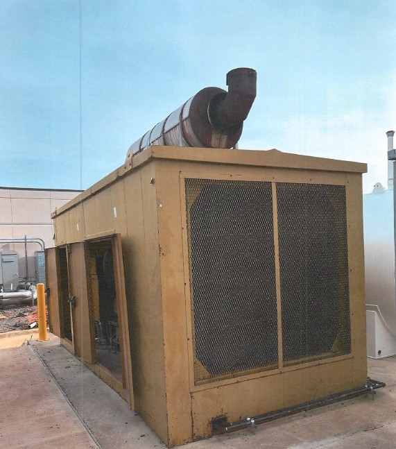 1000 KW Caterpillar #3512, Diesel Generator, 3 phase 480 Volts, 1404 hours, enclosure