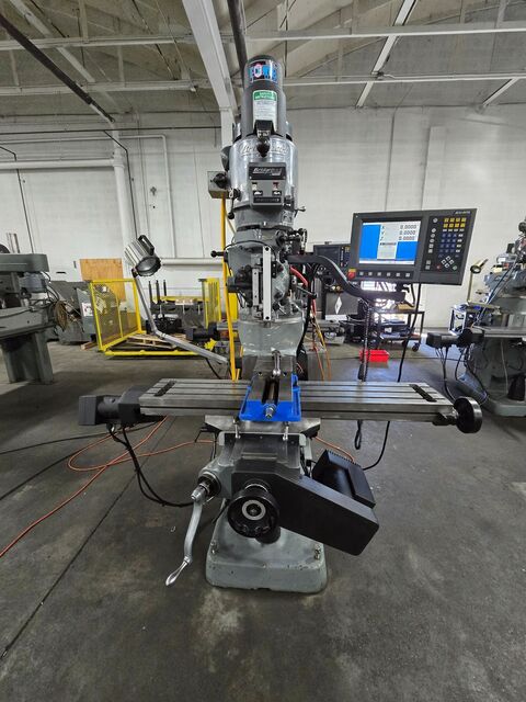 Bridgeport, Hardinge #Series-I, CNC vertical mill, 9" x48" tbl., 2 HP, 35" X, 12" Y, R-8, 2-Axis, Acu-Rite