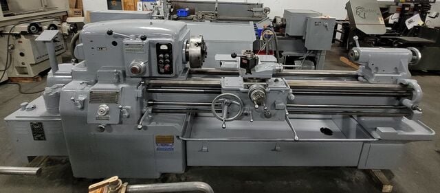 17" x 54" Monarch #612, engine lathe, 12" 4-jaw chuck, 2" bore, D1-6, taper attachment, Aloris quick change