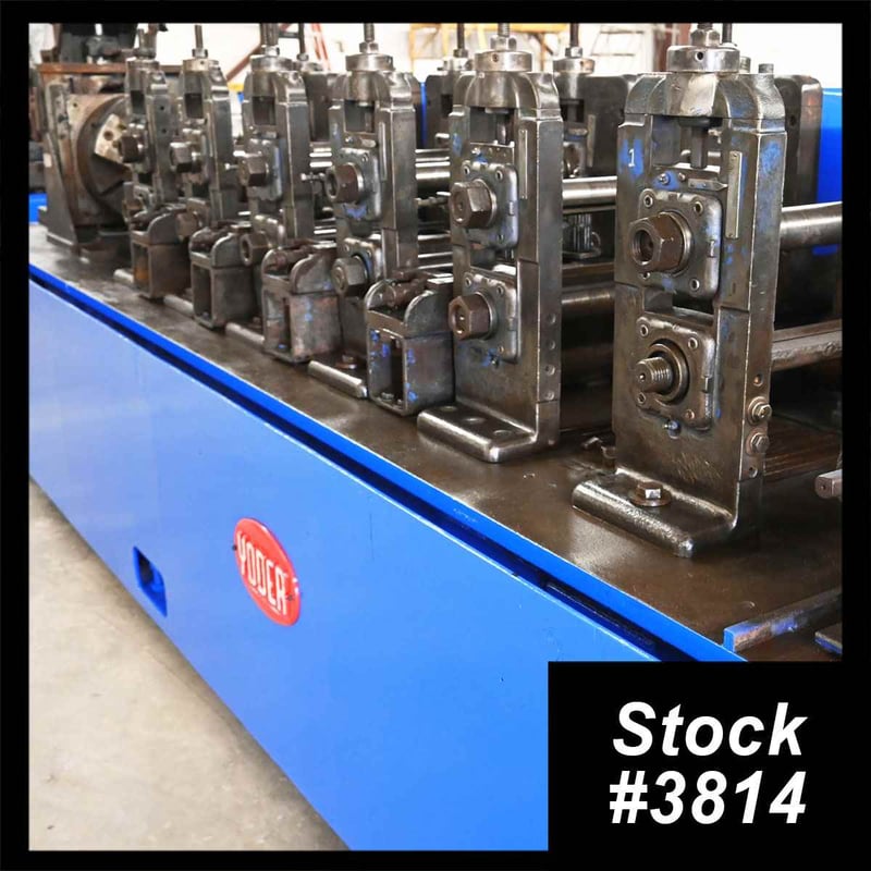 2-1/2" x 0.095" Yoder #M2, High Frequency Tube Mill, 13" roll space, 15" horizontal centers, 5"-6-3/4"
